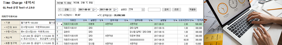 자문 및 타임시트(Time Sheet)